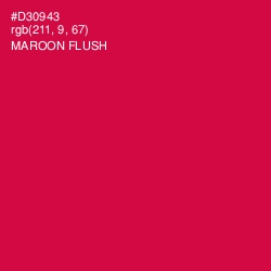 #D30943 - Maroon Flush Color Image